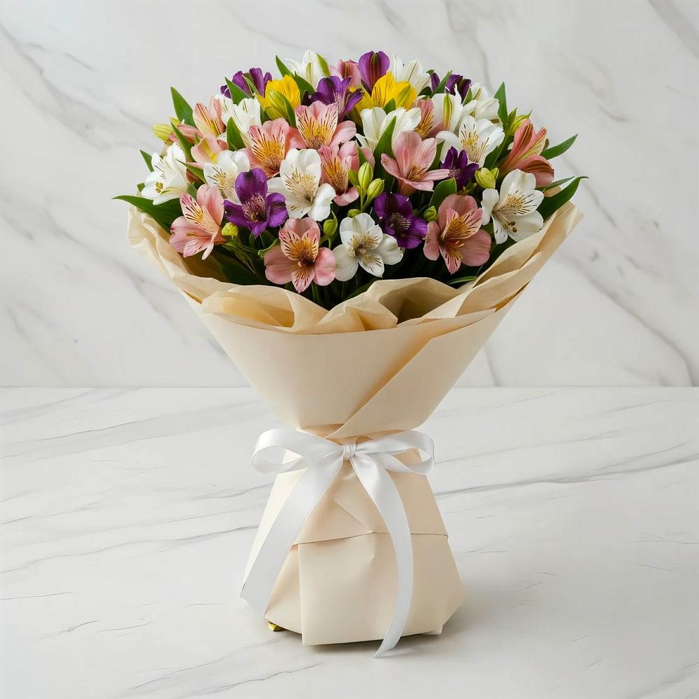 Букет цветов из: Альстромерии в Умбе