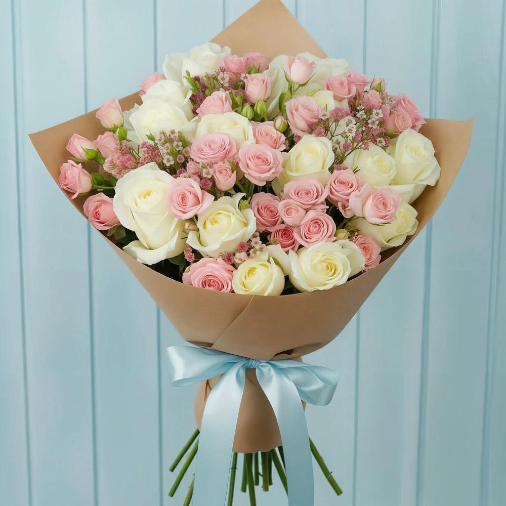Букет цветов из: Розы в Умбе