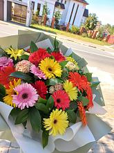 Букет цветов из:  Герберы #REPLACE_PRED# Умбе