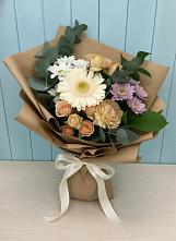 Букет цветов из:  Герберы и Хризантемы в Умбе