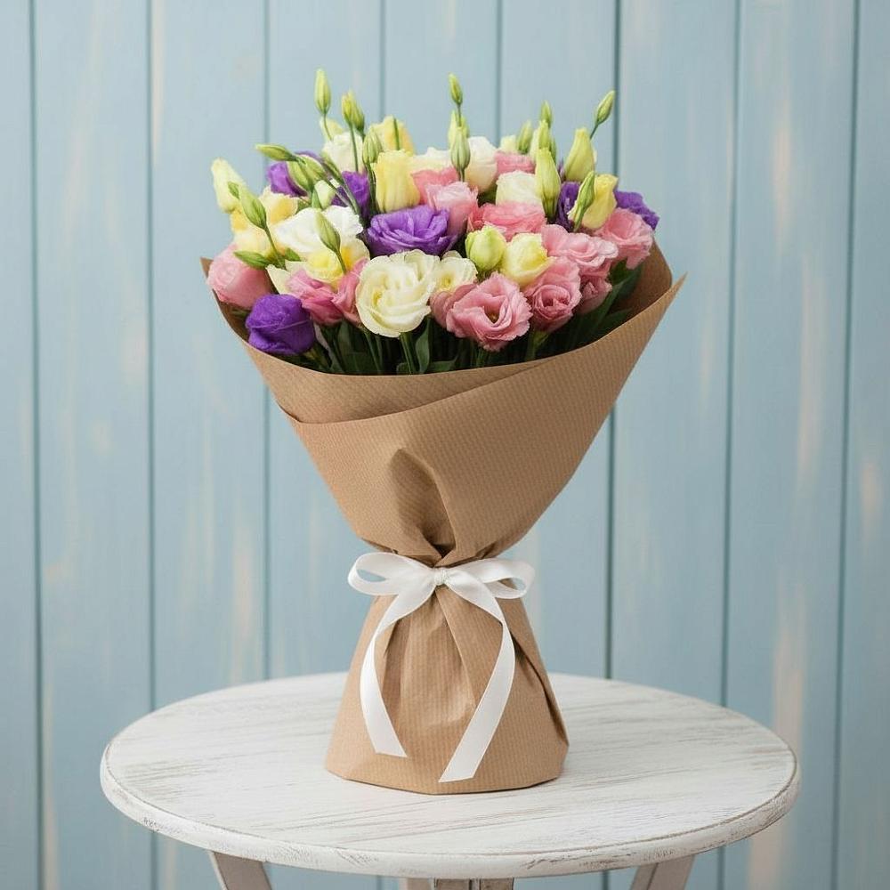 Букет цветов из: Лизиантусы в Умбе