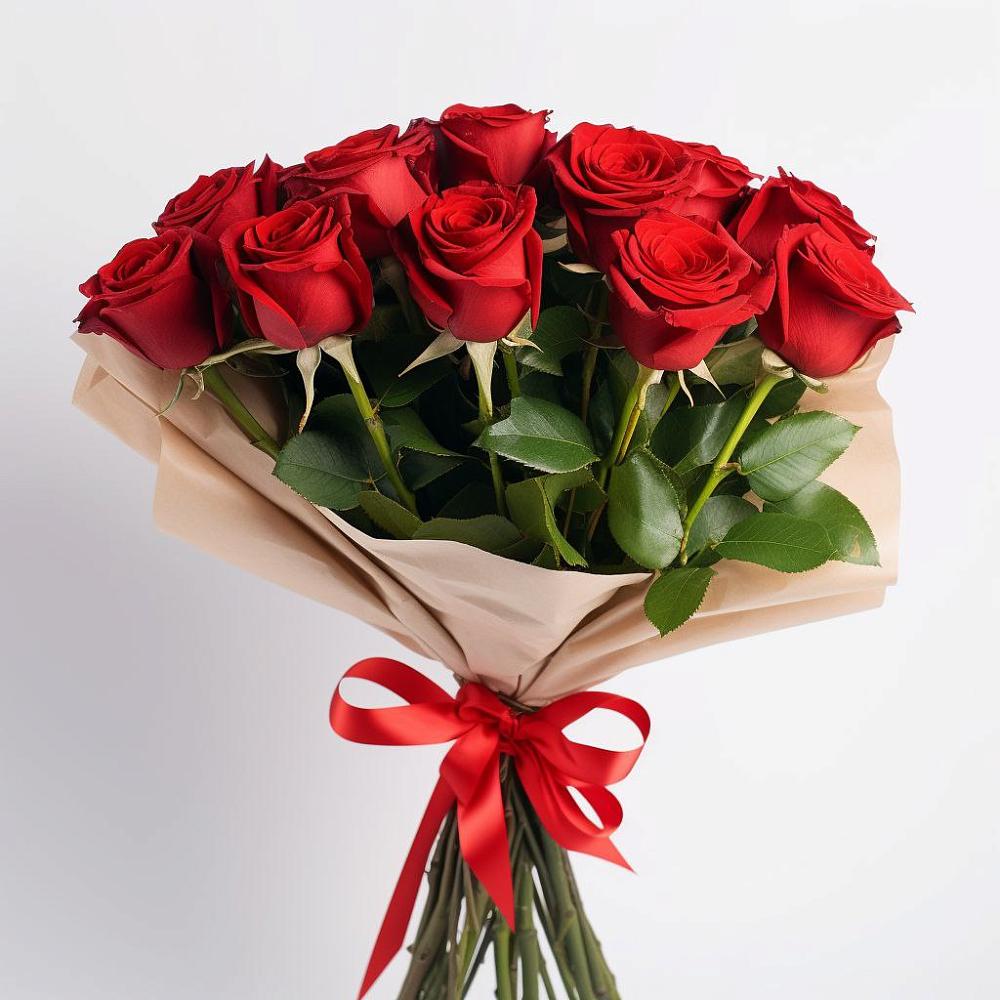 Букет 11 Красных роз Эдлесс Лав в Умбе